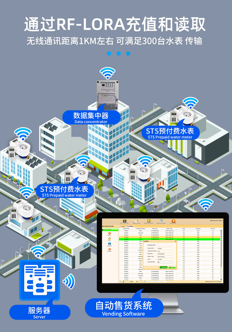 STS預(yù)付費(fèi)一體式尼龍水表